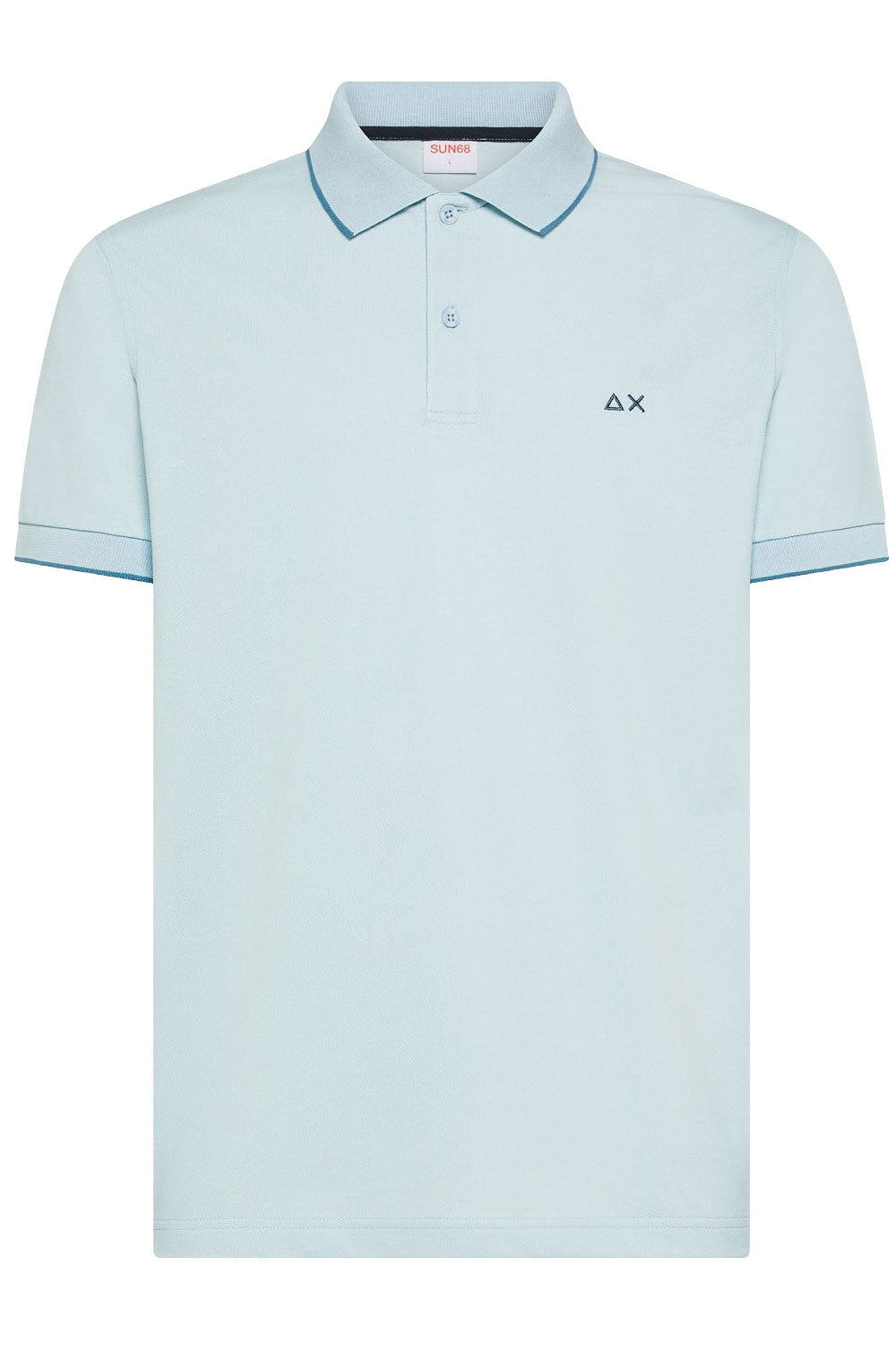 SUN68 Polo con dettagli a contrasto in cotone