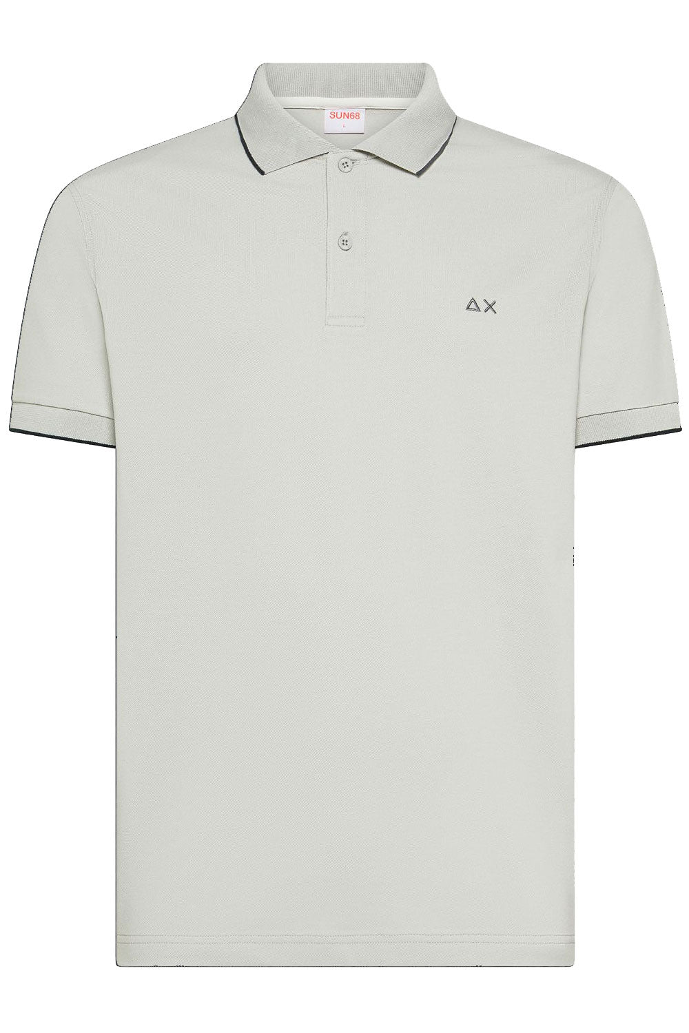SUN68 Polo con dettagli a contrasto in cotone