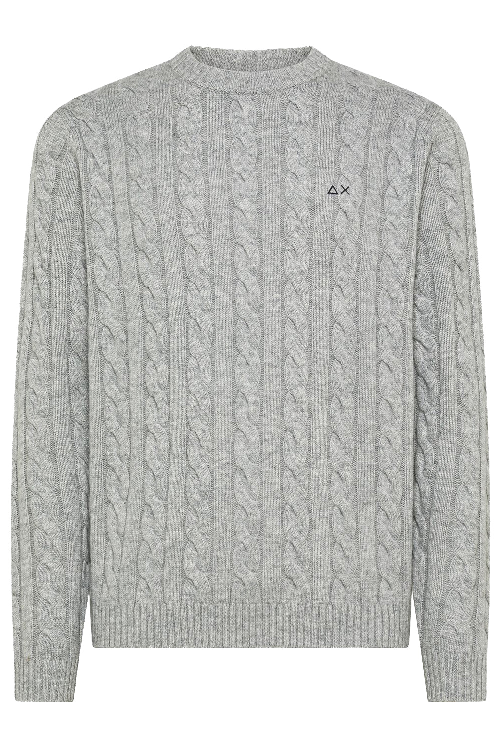 SUN 68 Maglia in lana e cashmere a trecce