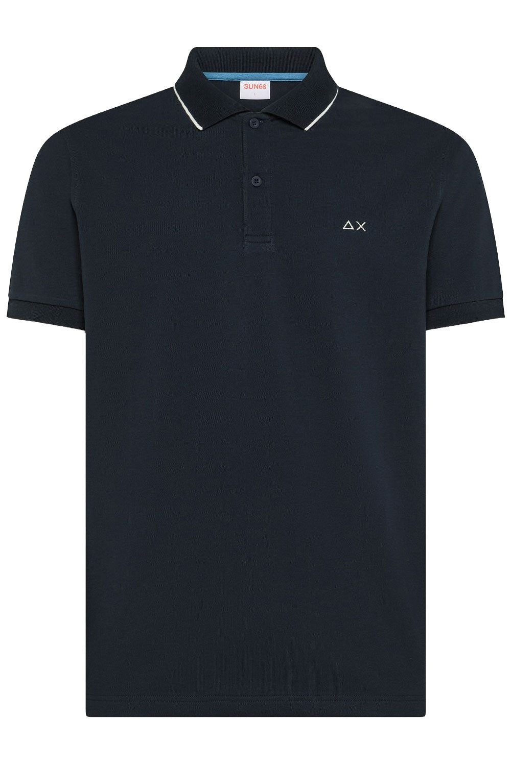 SUN68 Polo con dettagli a contrasto in cotone