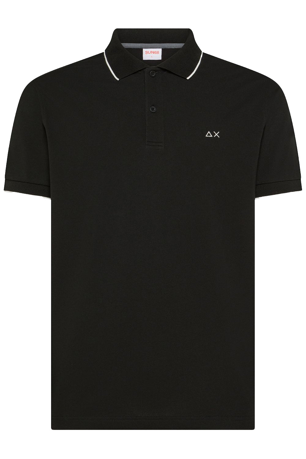 SUN68 Polo con dettagli a contrasto in cotone
