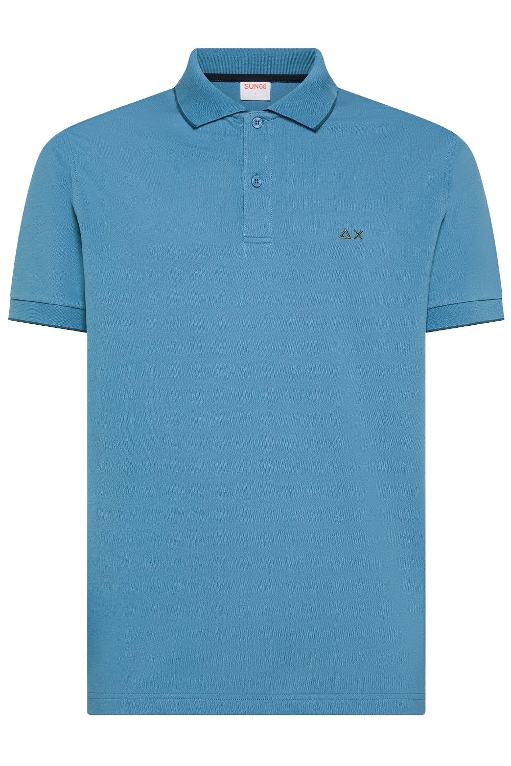 SUN68 Polo con dettagli a contrasto in cotone