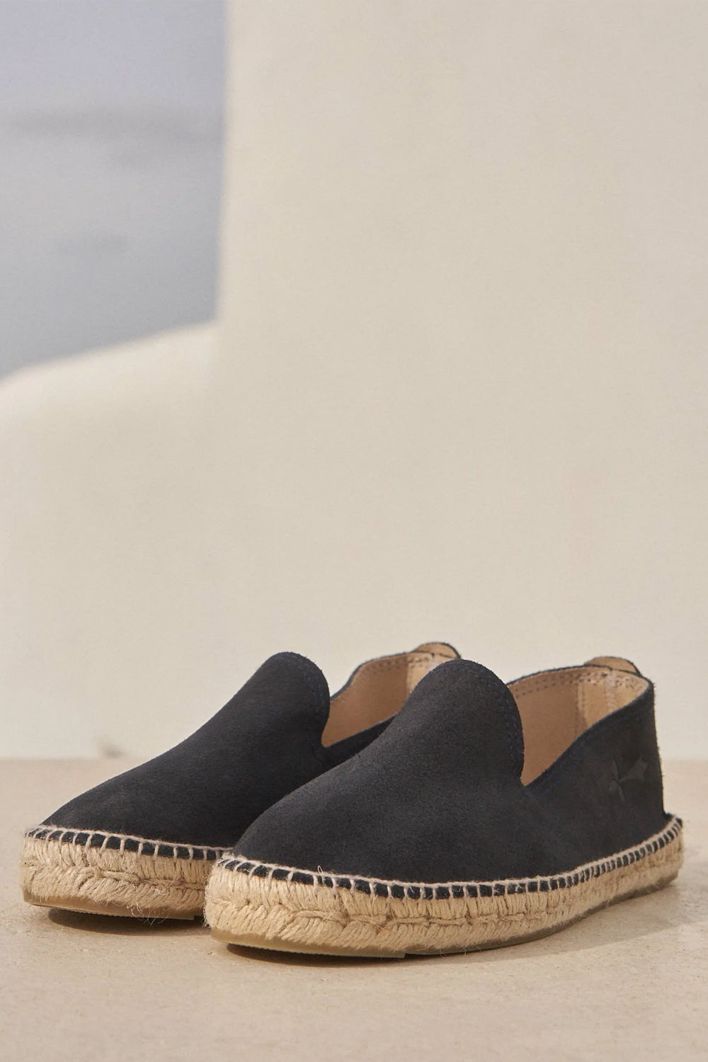MANEBI Espadrilas in suede con suola in iuta