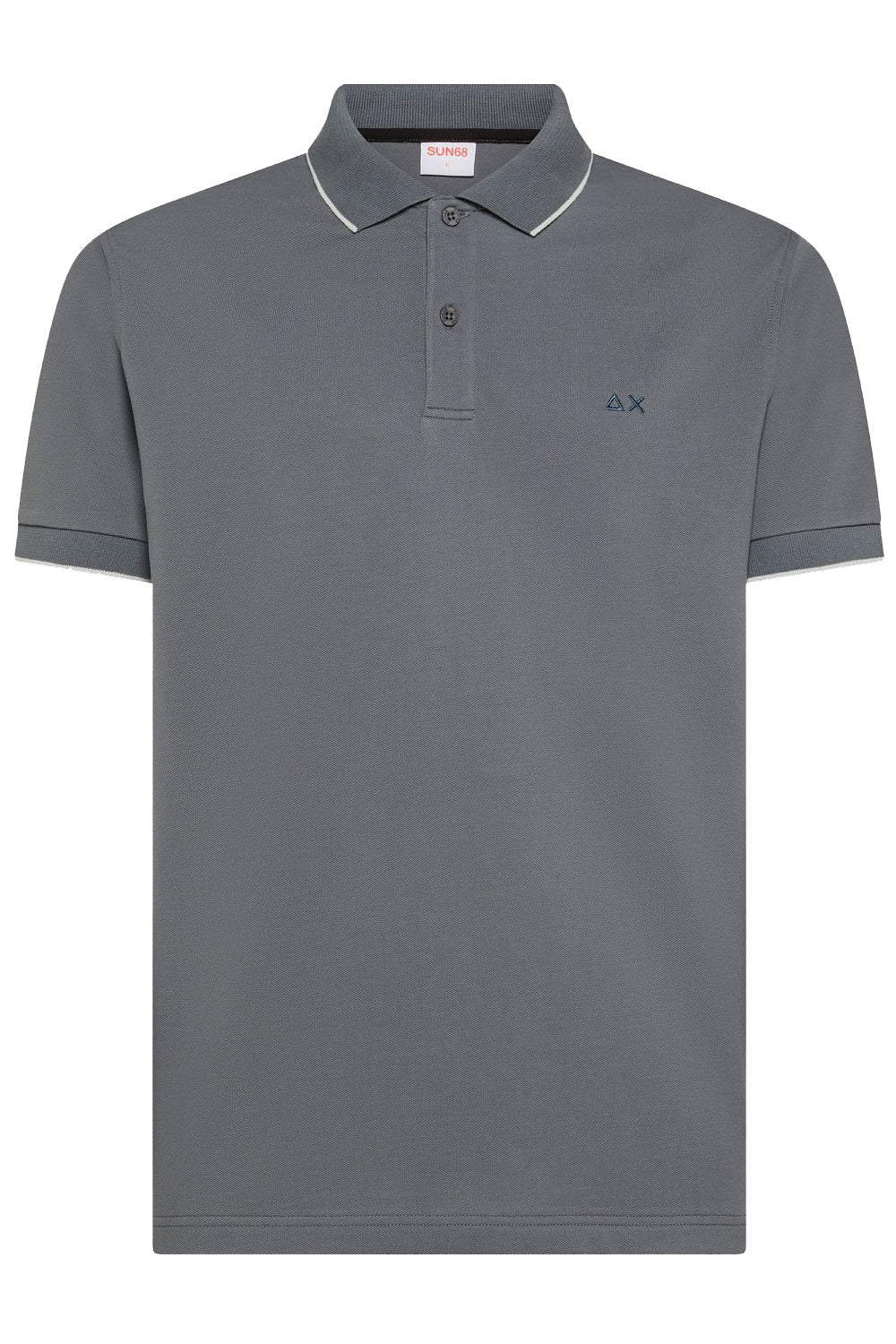 SUN68 Polo con dettagli a contrasto in cotone