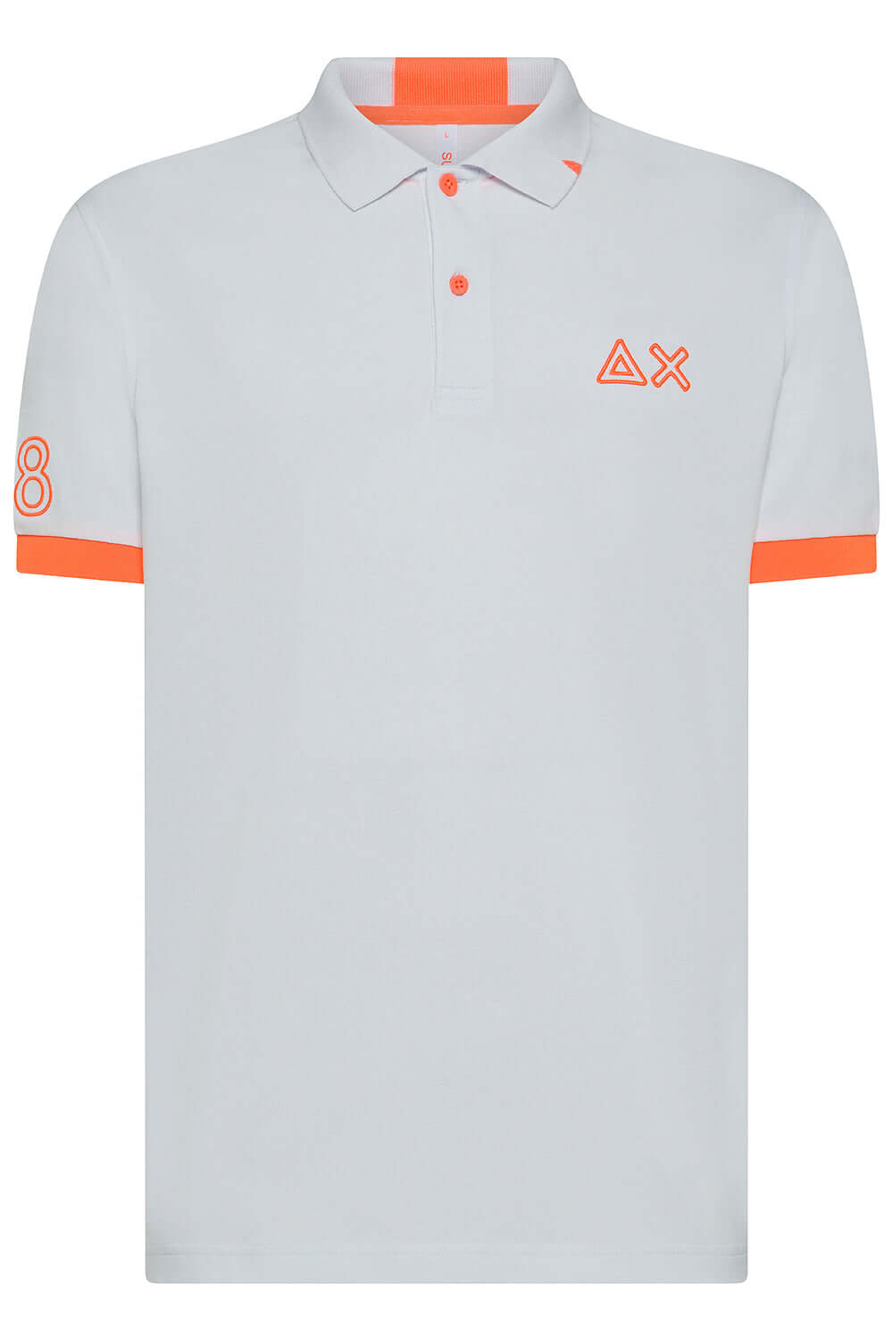 SUN68 Polo con logo fluo Uncategorized SUN 68
