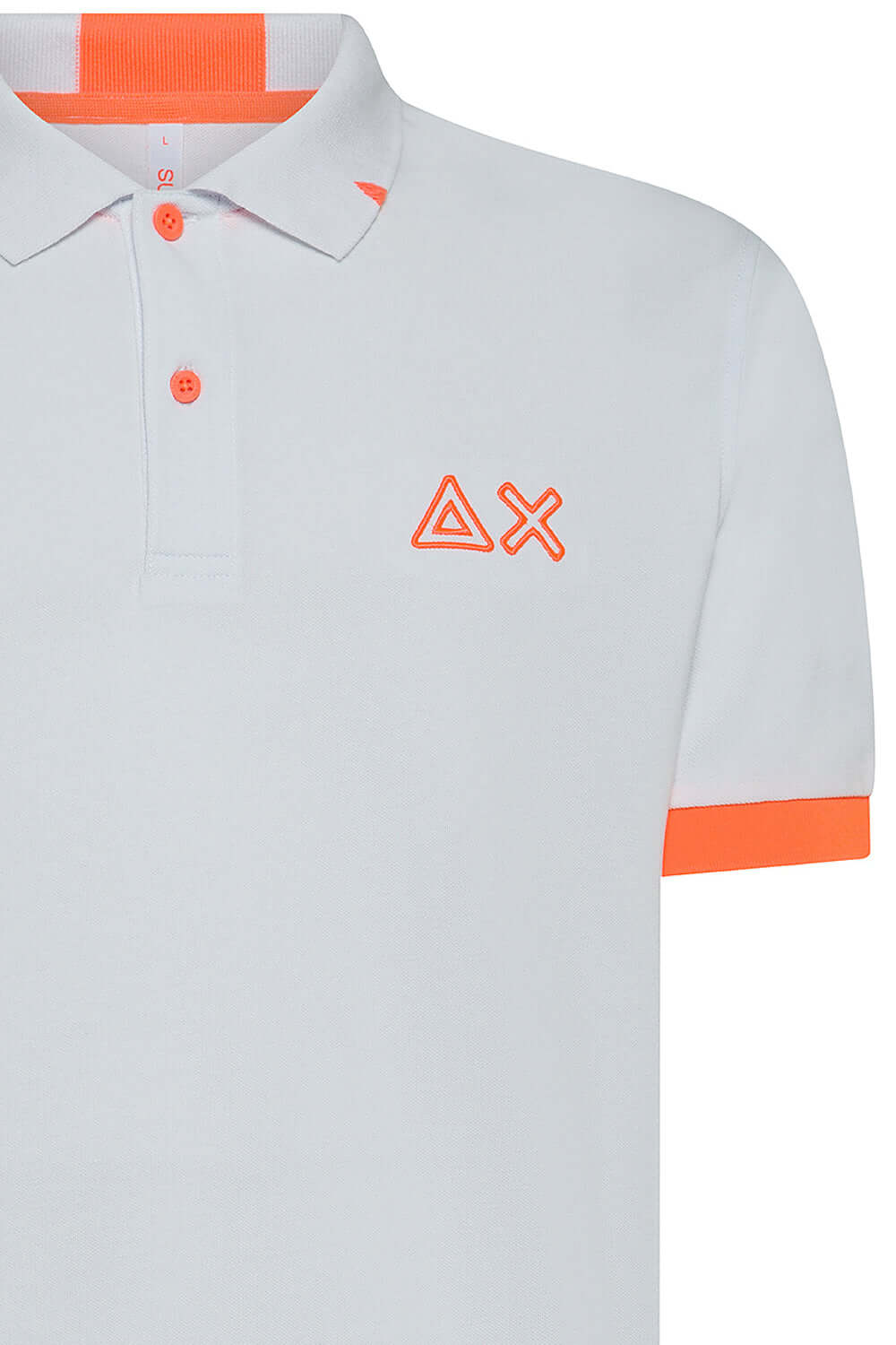 SUN68 Polo con logo fluo Uncategorized SUN 68