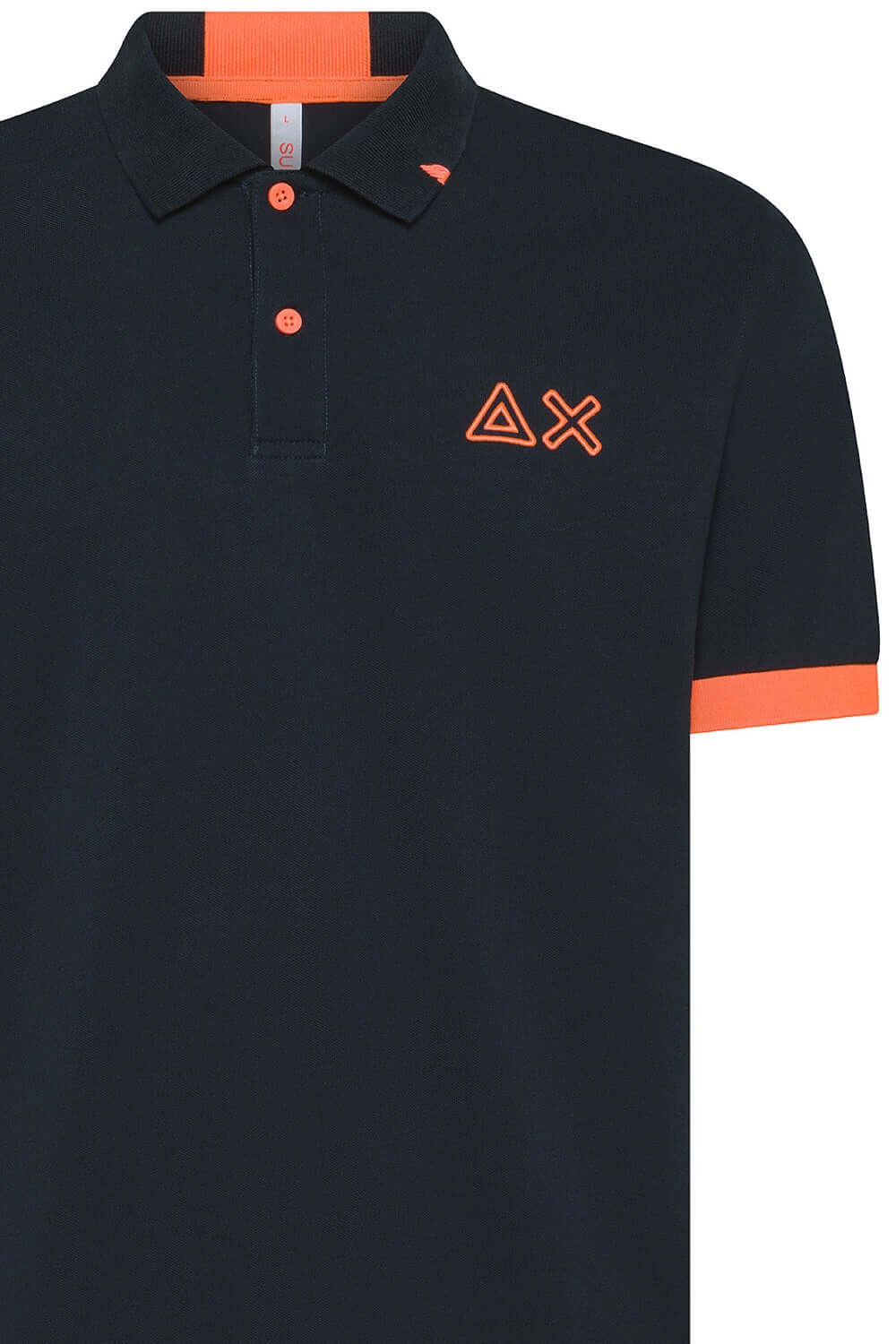 SUN68 Polo con logo fluo Uncategorized SUN 68