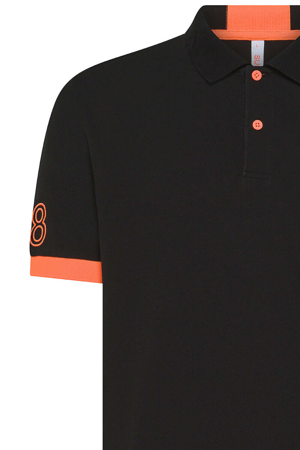 SUN68 Polo con logo fluo Uncategorized SUN 68
