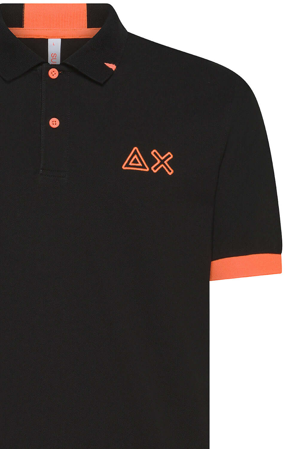 SUN68 Polo con logo fluo Uncategorized SUN 68