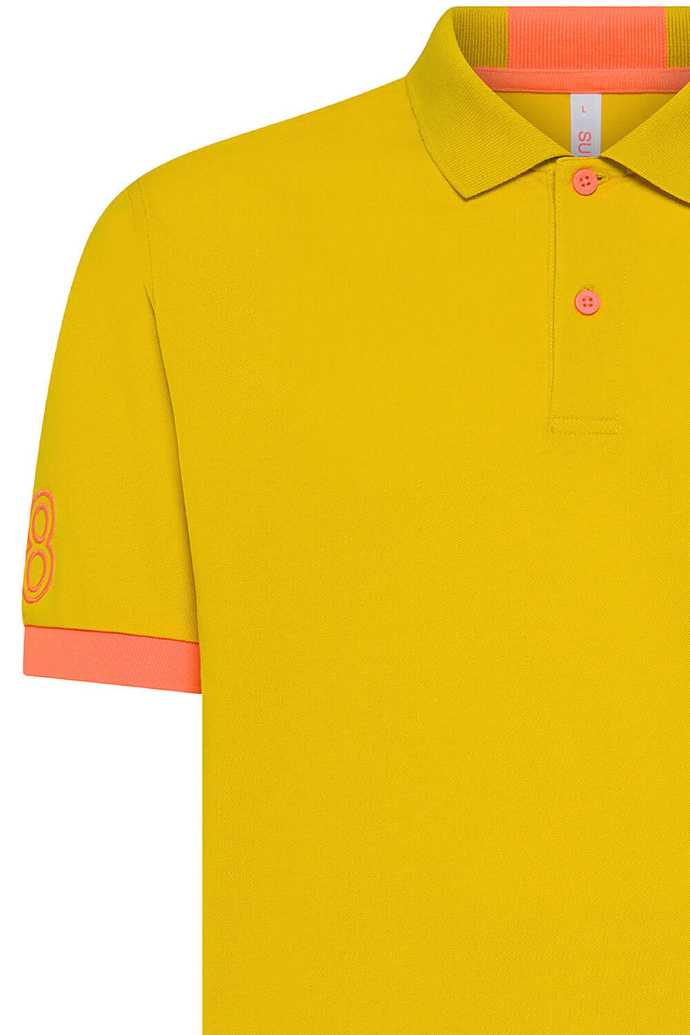 SUN68 Polo con logo fluo Uncategorized SUN 68