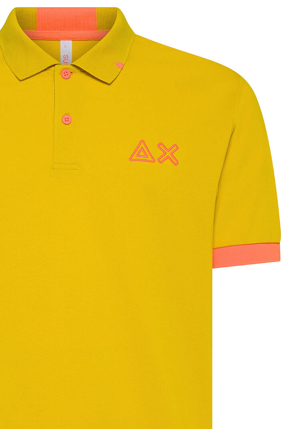 SUN68 Polo con logo fluo Uncategorized SUN 68