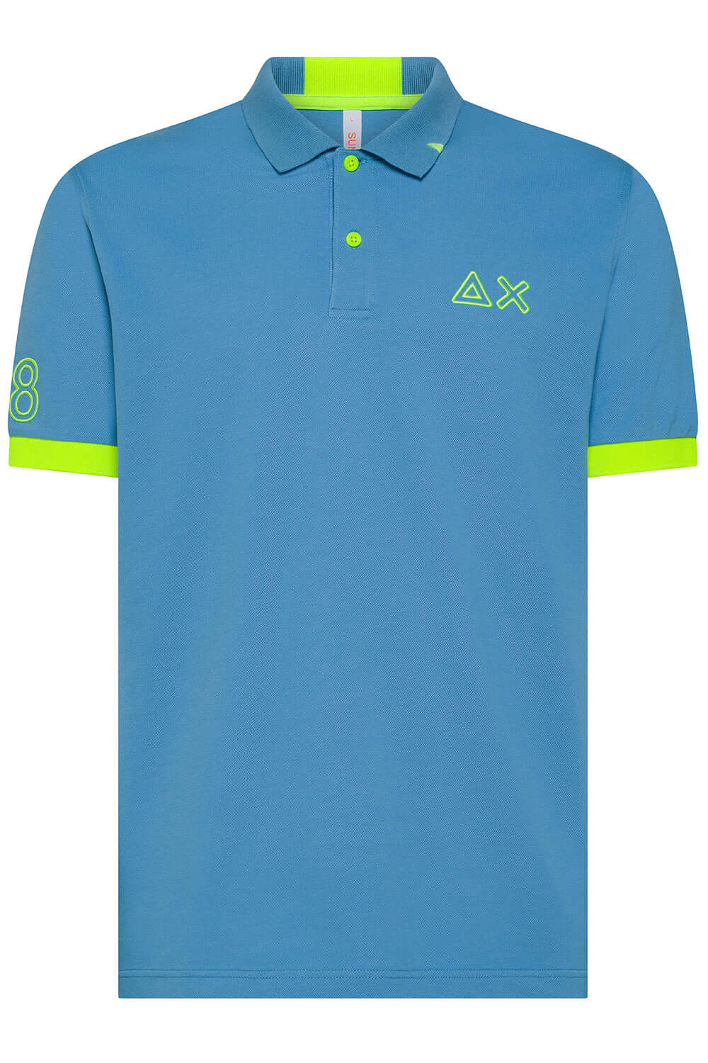 SUN68 Polo con logo fluo Uncategorized SUN 68