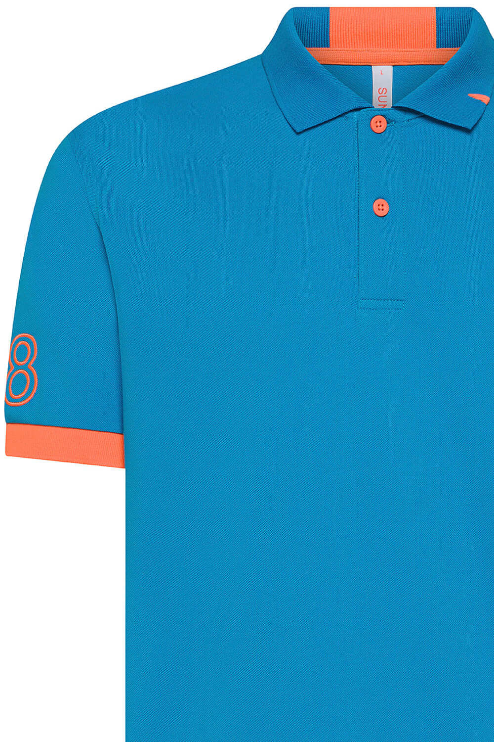 SUN68 Polo con logo fluo Uncategorized SUN 68