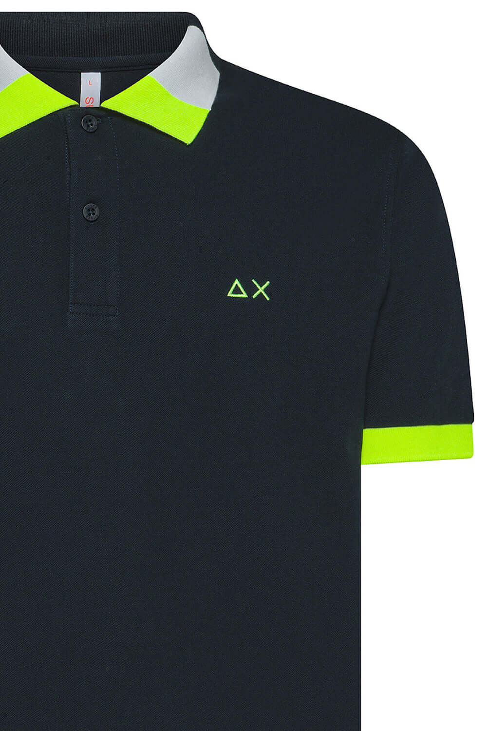 SUN 68 Polo con colletto fluo multicolor Uncategorized SUN 68