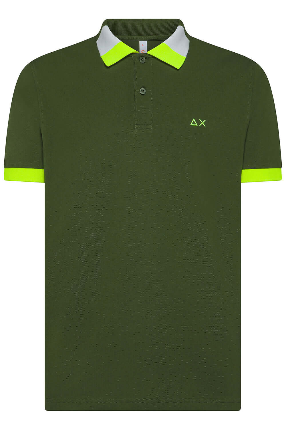 SUN 68 Polo con colletto fluo multicolor Uncategorized SUN 68