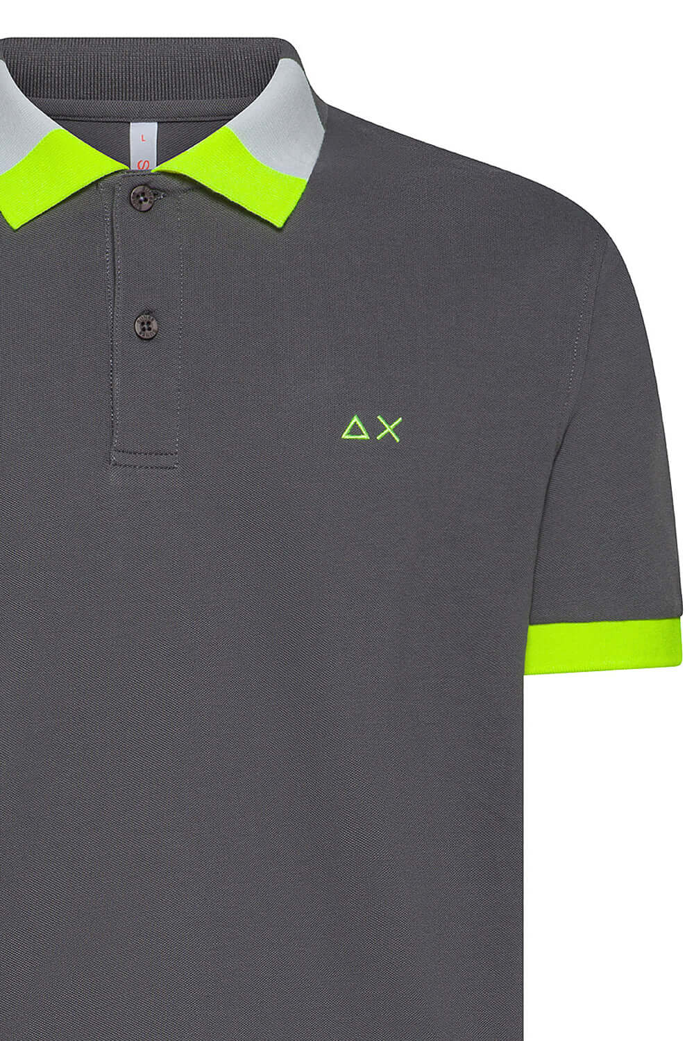 SUN 68 Polo con colletto fluo multicolor Uncategorized SUN 68