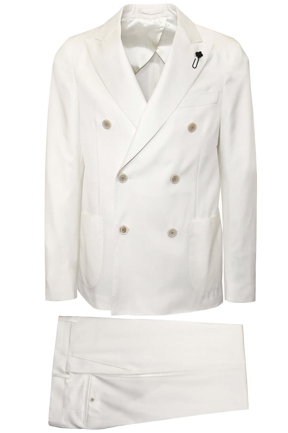 LARDINI Abito Iconic doppiopetto in lana vergine Suits LARDINI