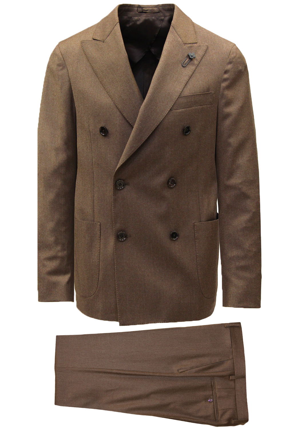LARDINI Abito misto lana e cashmere doppiopetto Uncategorized LARDINI