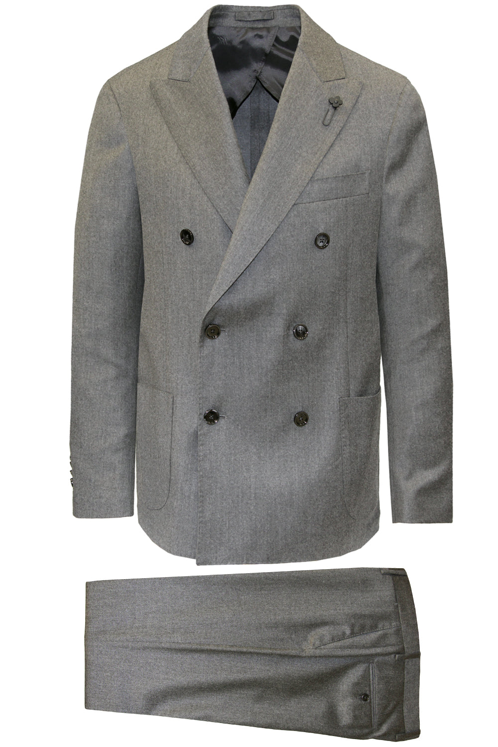 LARDINI Abito misto lana e cashmere doppiopetto Uncategorized LARDINI