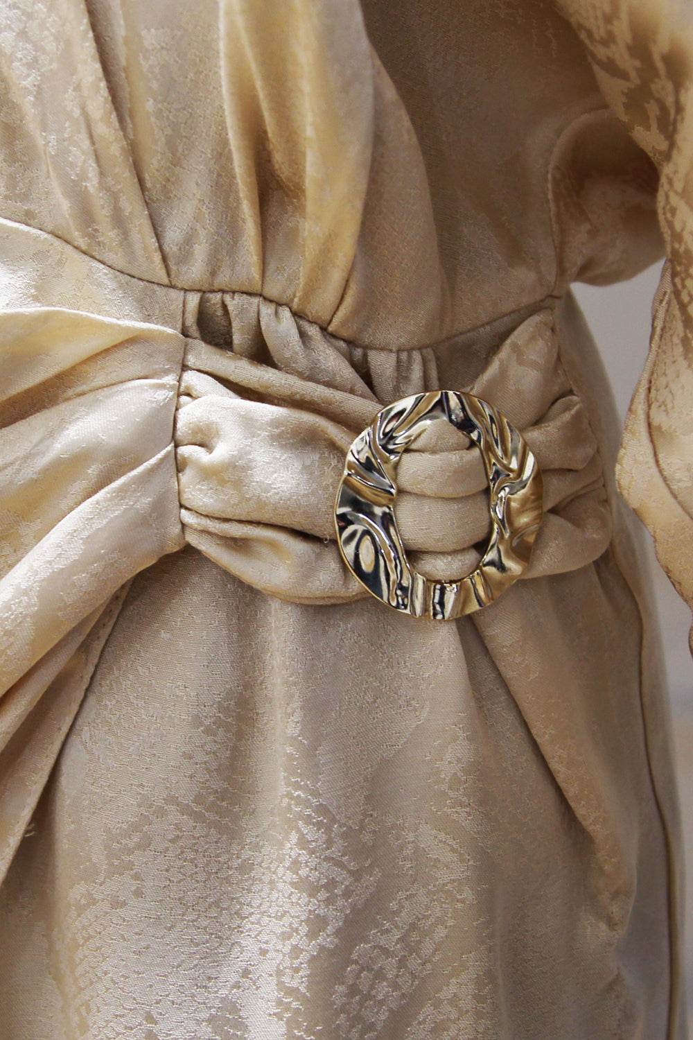 SIMONA CORSELLINI Abito con drappeggio stampa python SIMONA CORSELLINI