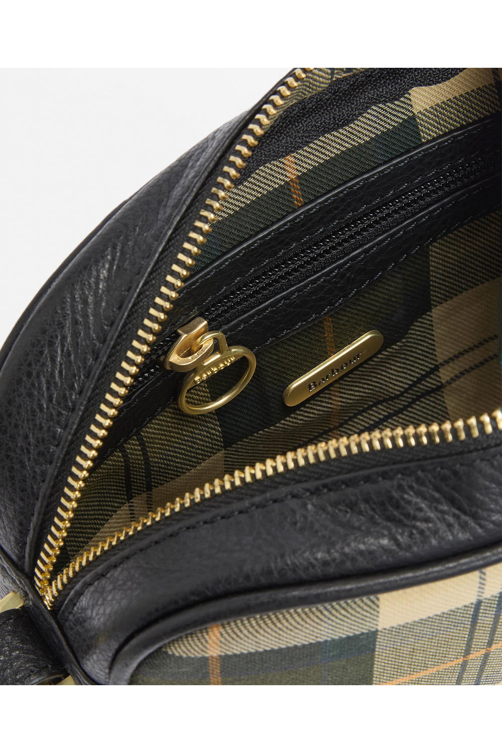 BARBOUR Borsa a tracolla con motivo tartan Daphne