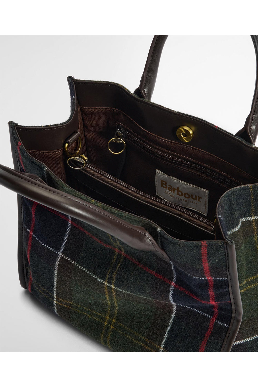 BARBOUR Borsa tote Barrhill in tartan