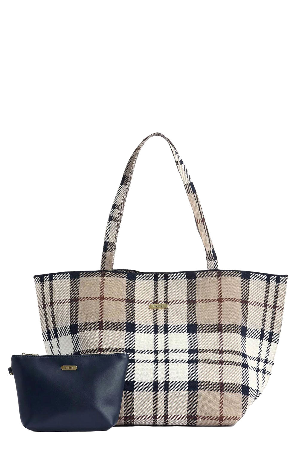 BARBOUR Borsa tote grande in tartan Layla