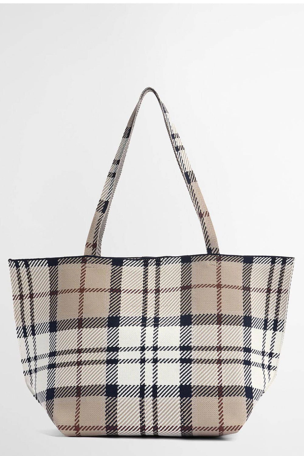 BARBOUR Borsa tote grande in tartan Layla