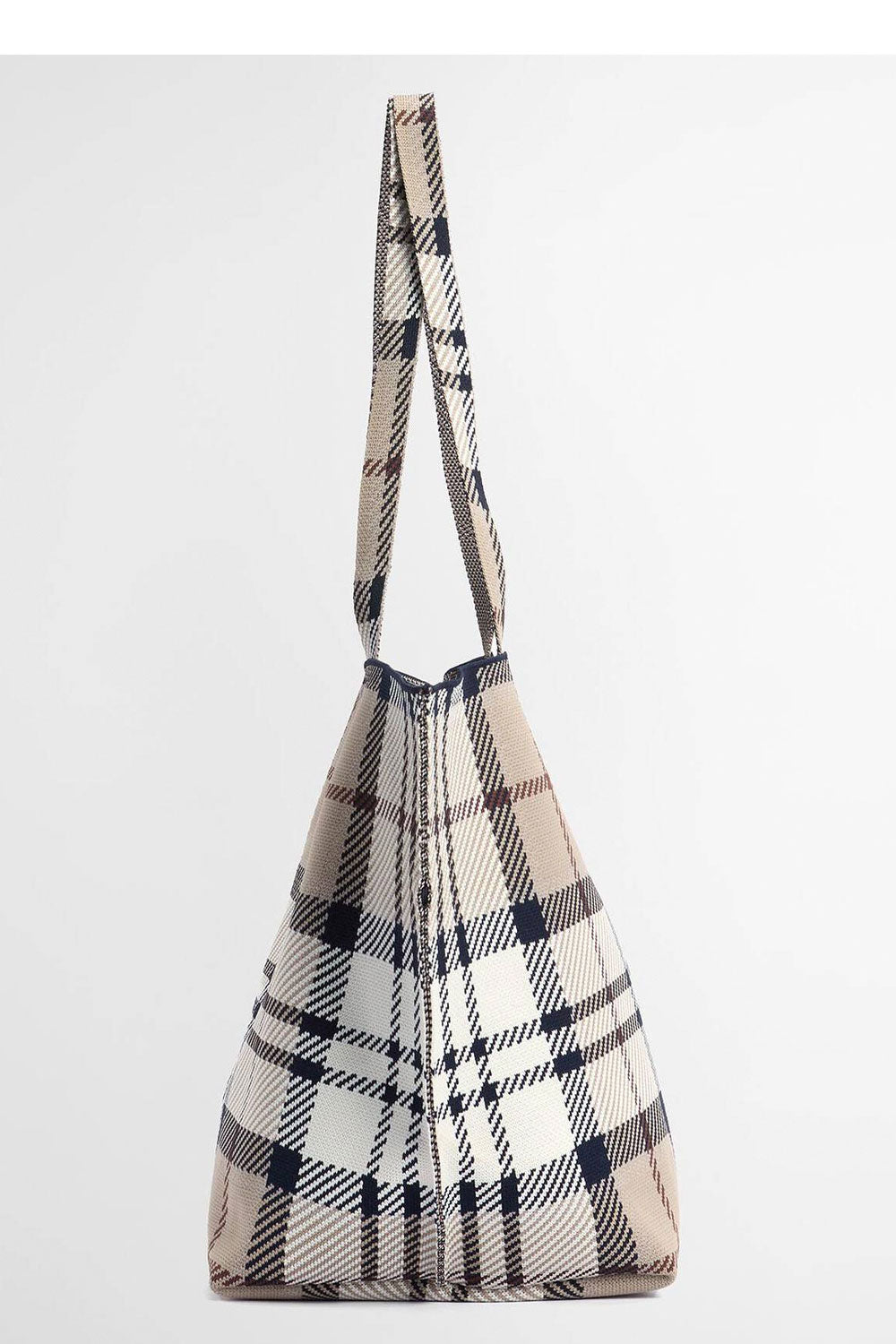 BARBOUR Borsa tote grande in tartan Layla