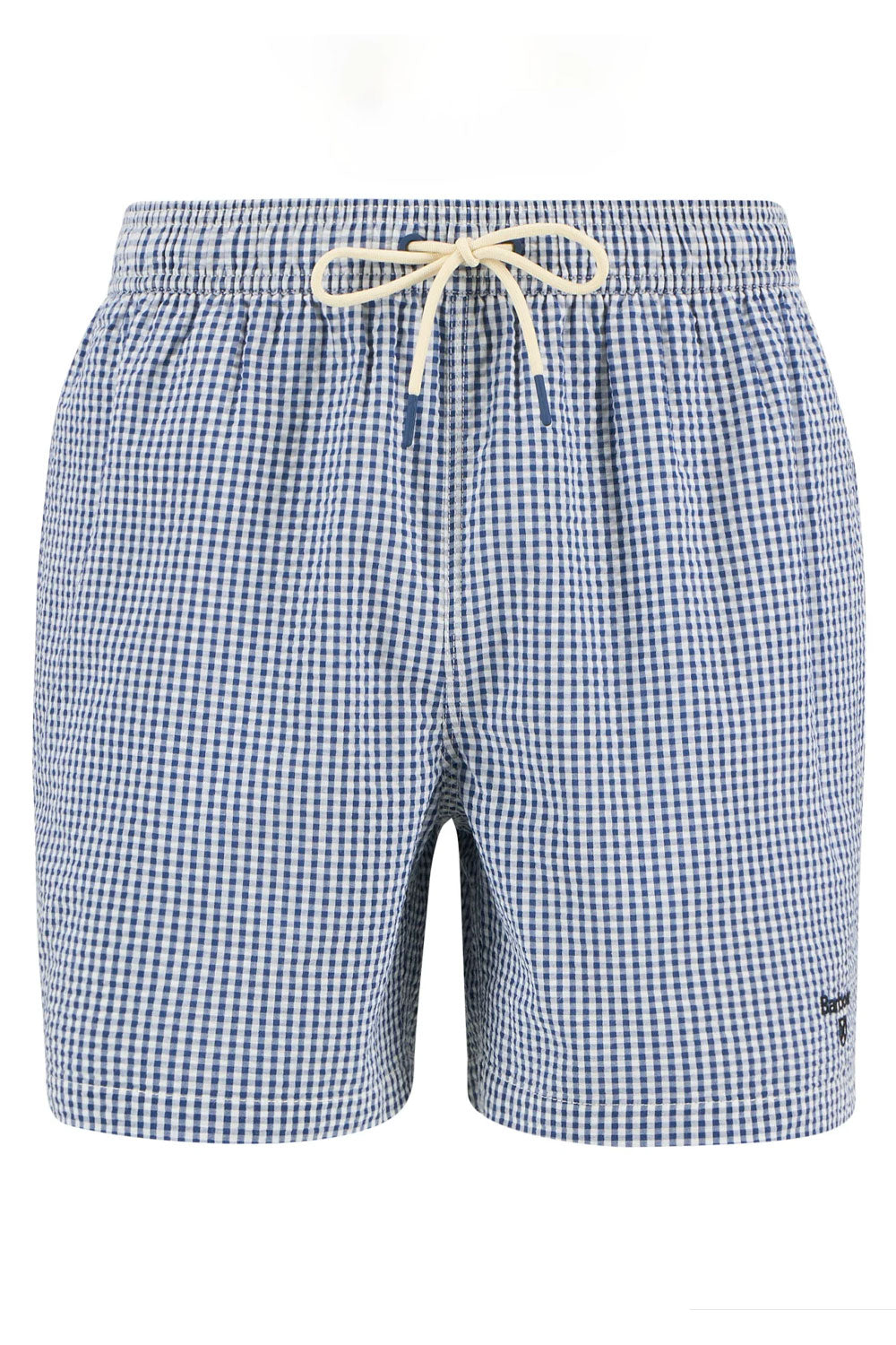 BARBOUR Costume da bagno a quadretti in seersucker