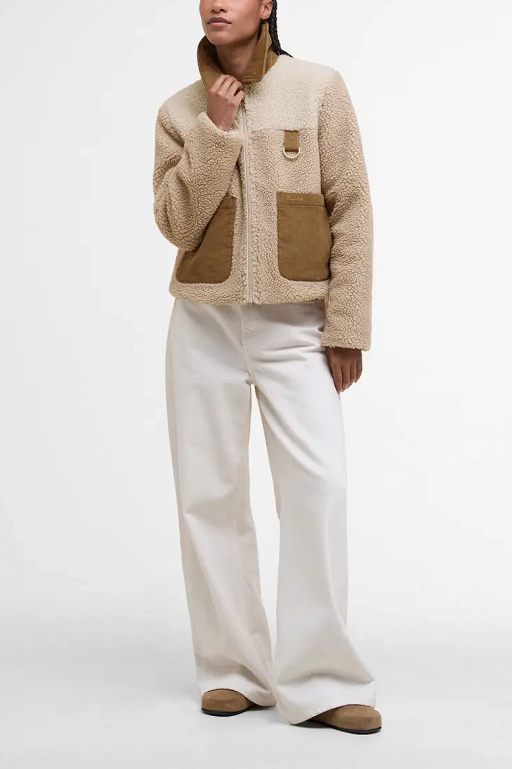 BARBOUR Giacca Pile cropped Malena