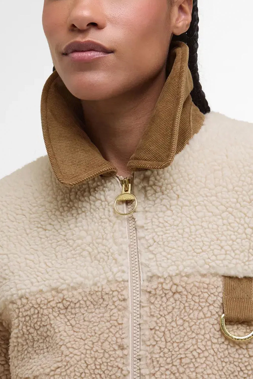 BARBOUR Giacca Pile cropped Malena