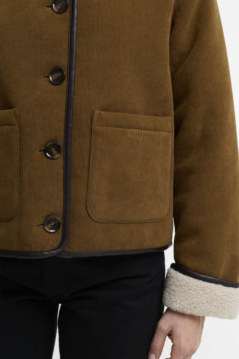 BARBOUR Giacca in pile a coste sottili Penny