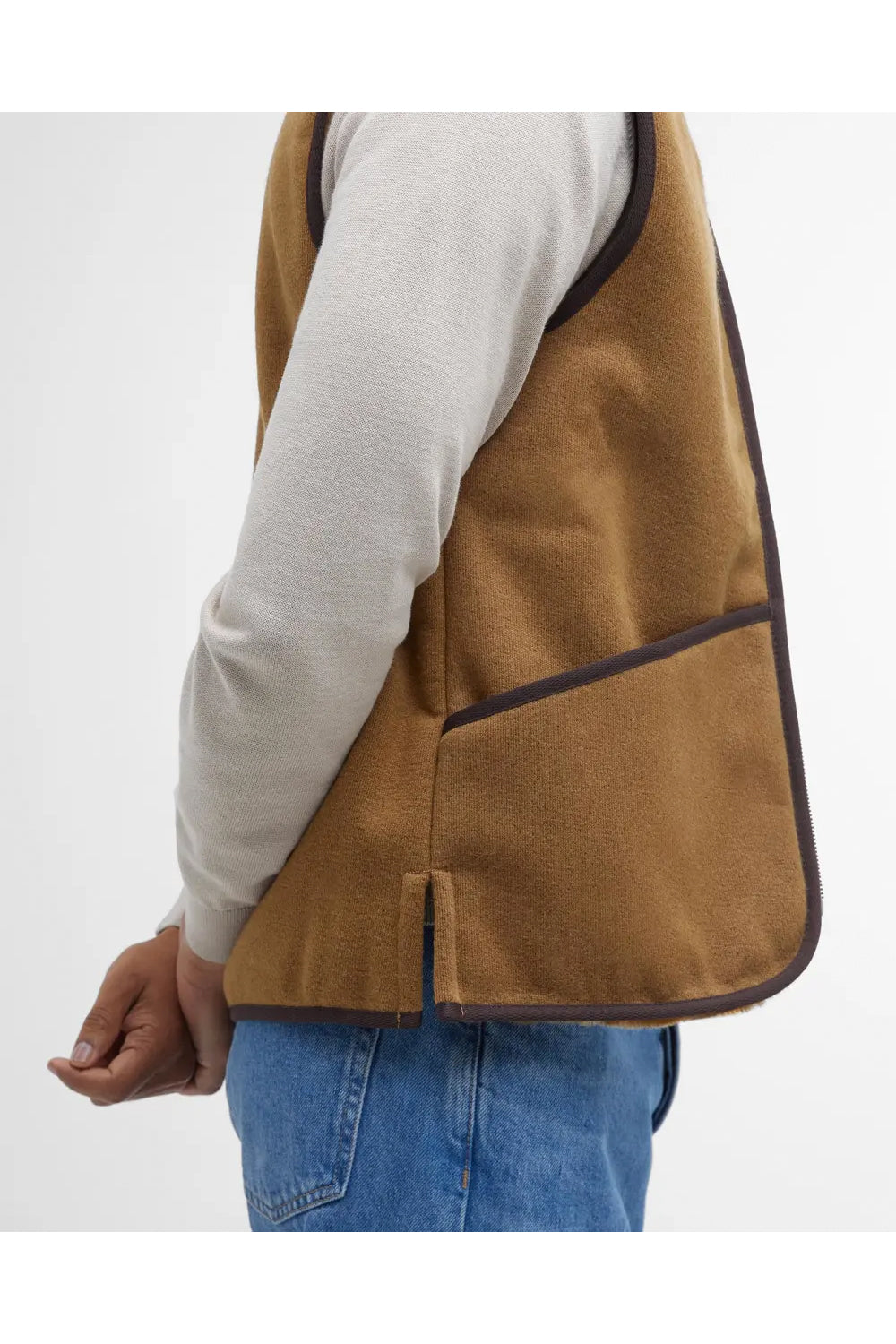 BARBOUR Gilet/fodera in pile caldo con cerniera