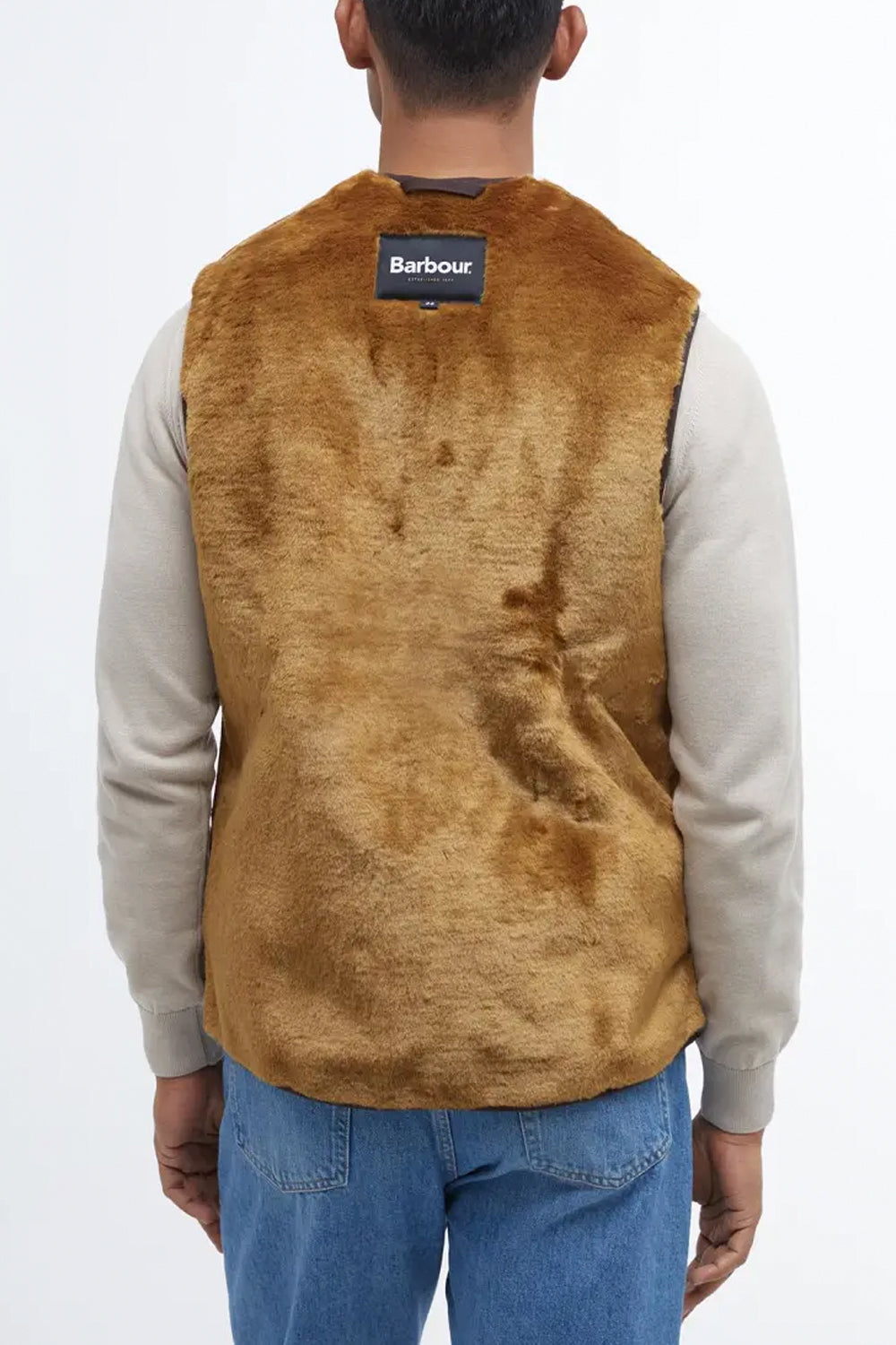 BARBOUR Gilet/fodera in pile caldo con cerniera