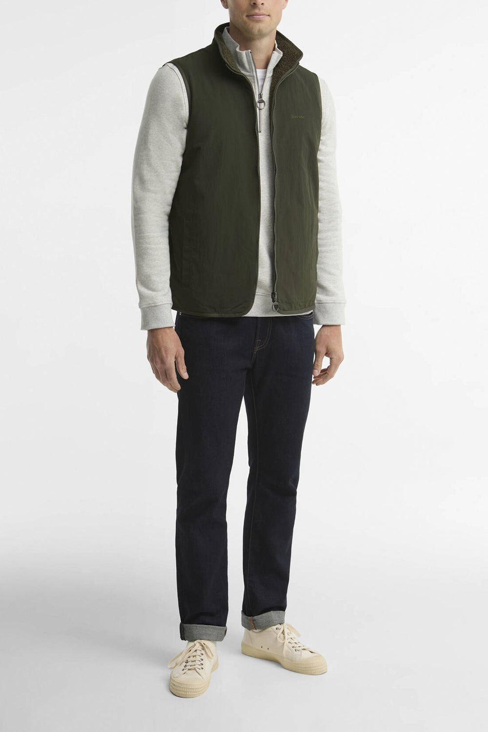 BARBOUR Gilet in pile reversibile