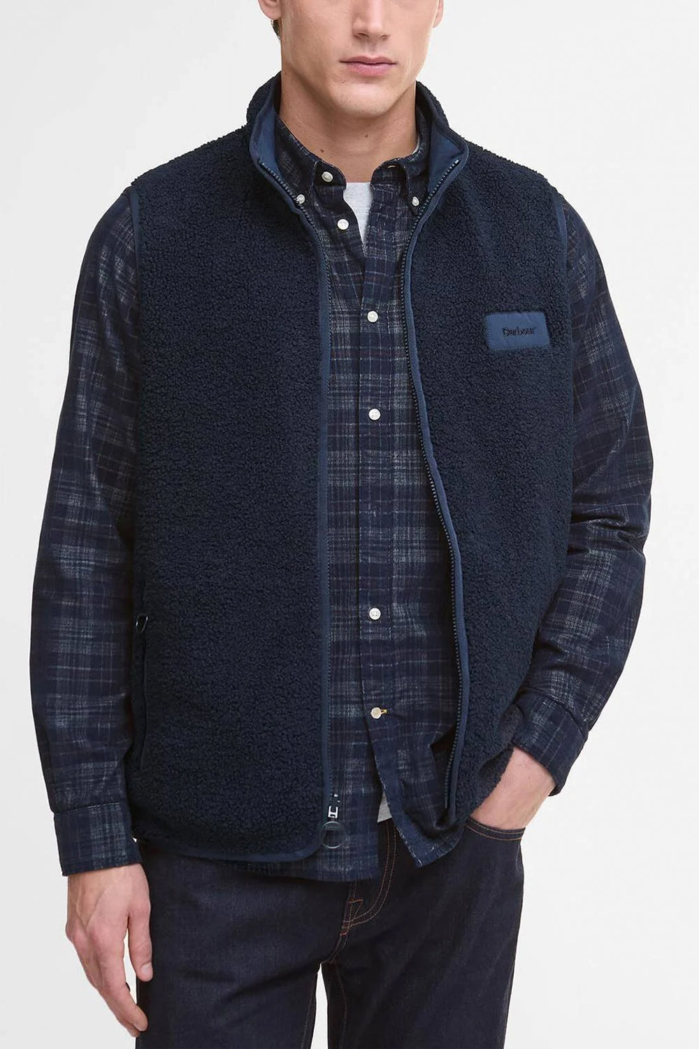 BARBOUR Gilet in pile reversibile