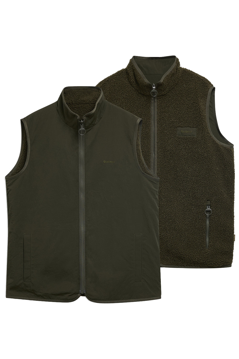 BARBOUR Gilet in pile reversibile