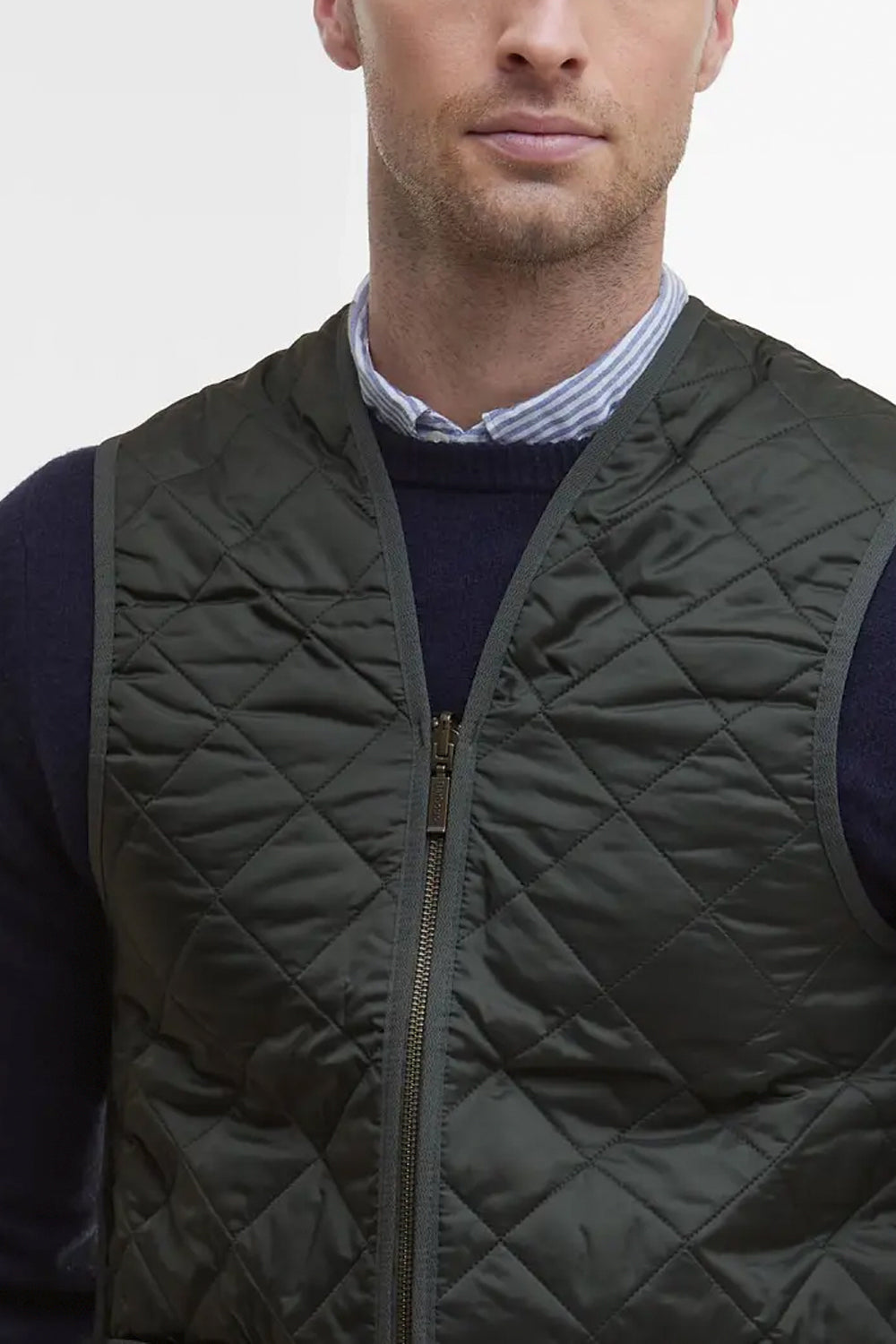 BARBOUR Gilet trapuntato/fodera con zip