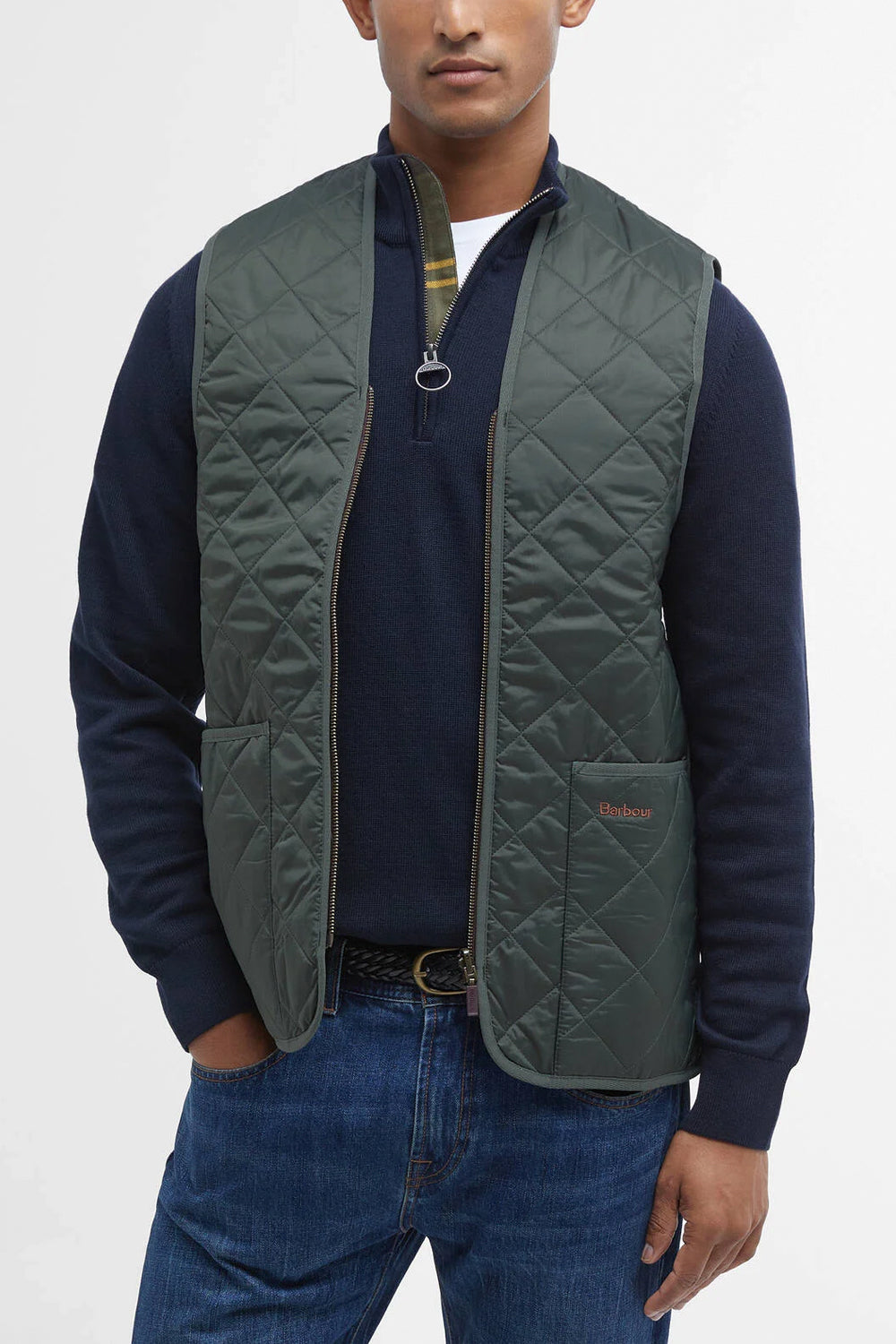 BARBOUR Gilet trapuntato/fodera con zip