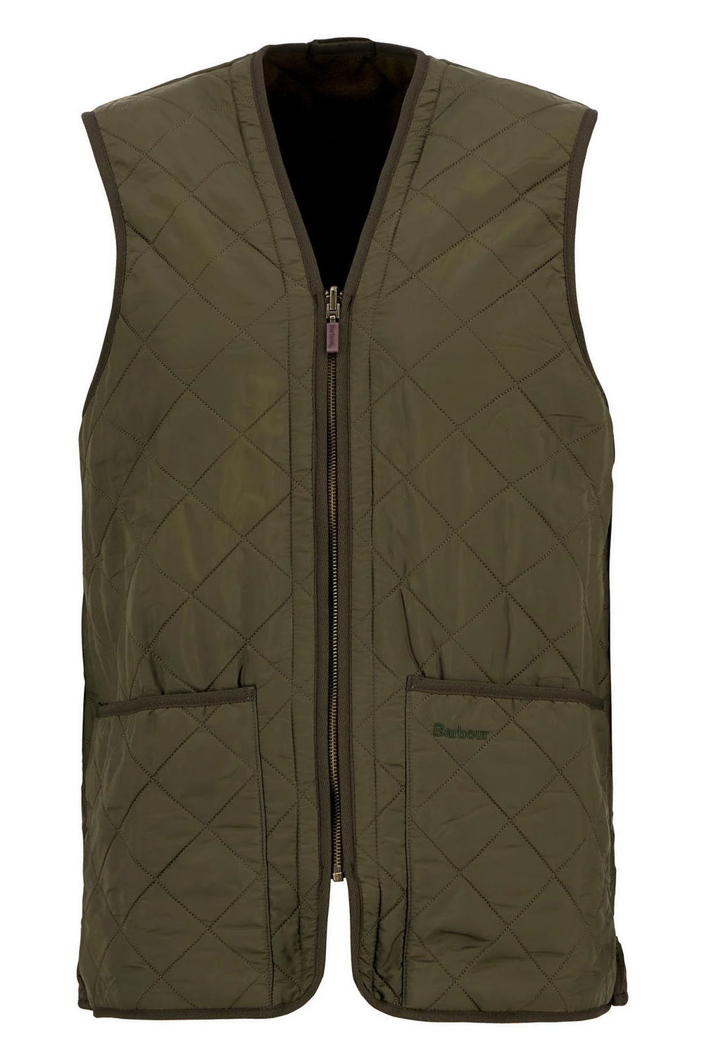 BARBOUR Gilet trapuntato/fodera con zip Polarquilt