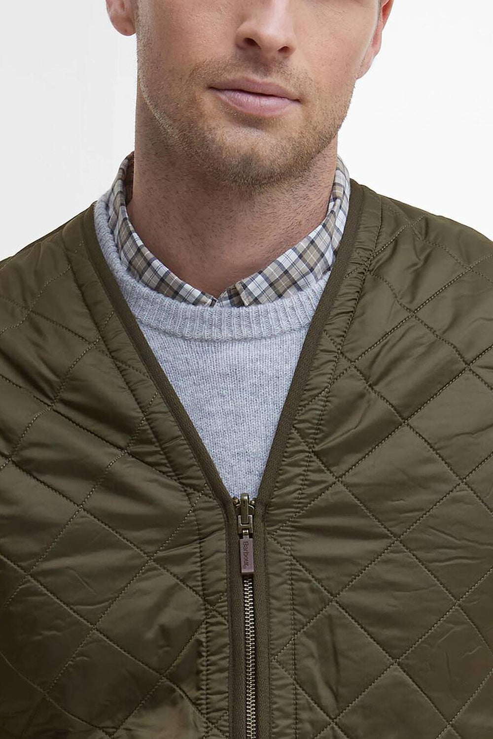 BARBOUR Gilet trapuntato/fodera con zip Polarquilt