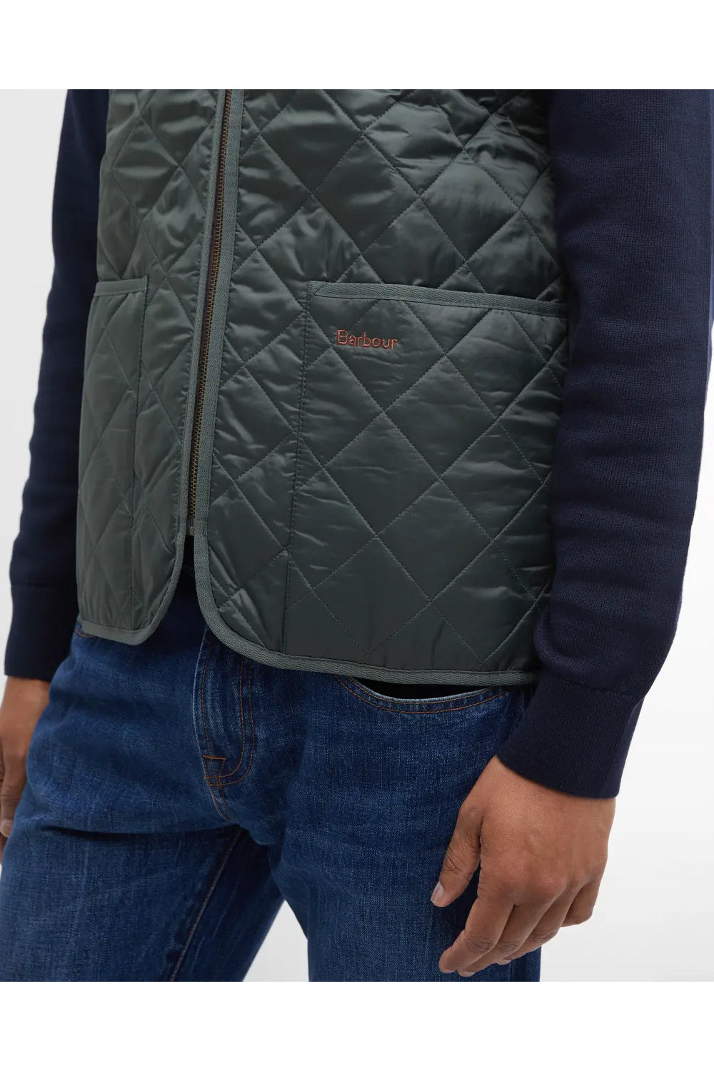 BARBOUR Gilet trapuntato/fodera con zip