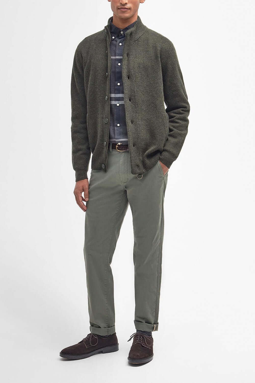 BARBOUR Maglione con zip Patch Uncategorized BARBOUR