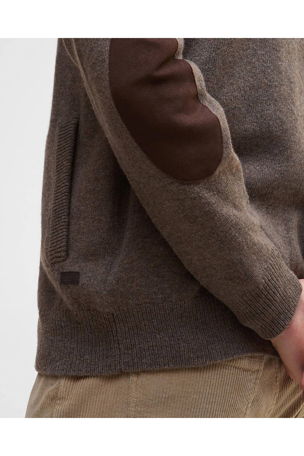 BARBOUR Maglione con zip Patch
