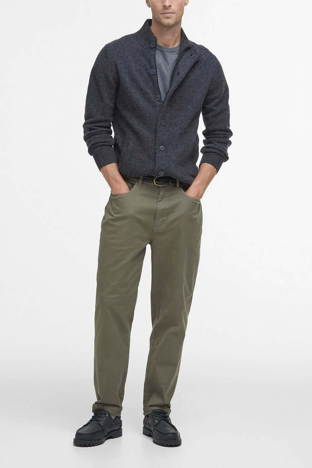 BARBOUR Maglione con zip Patch Uncategorized BARBOUR