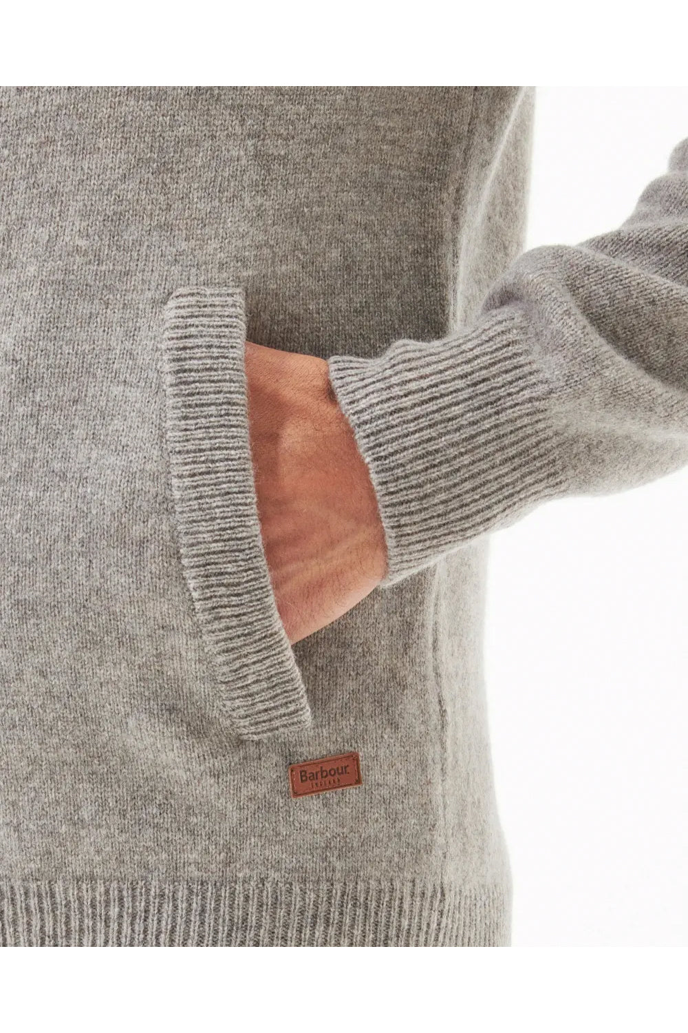 BARBOUR Maglione con zip Patch