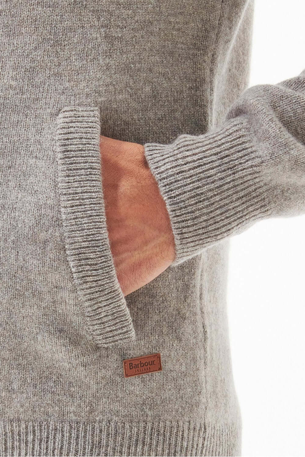 BARBOUR Maglione con zip Patch Uncategorized BARBOUR