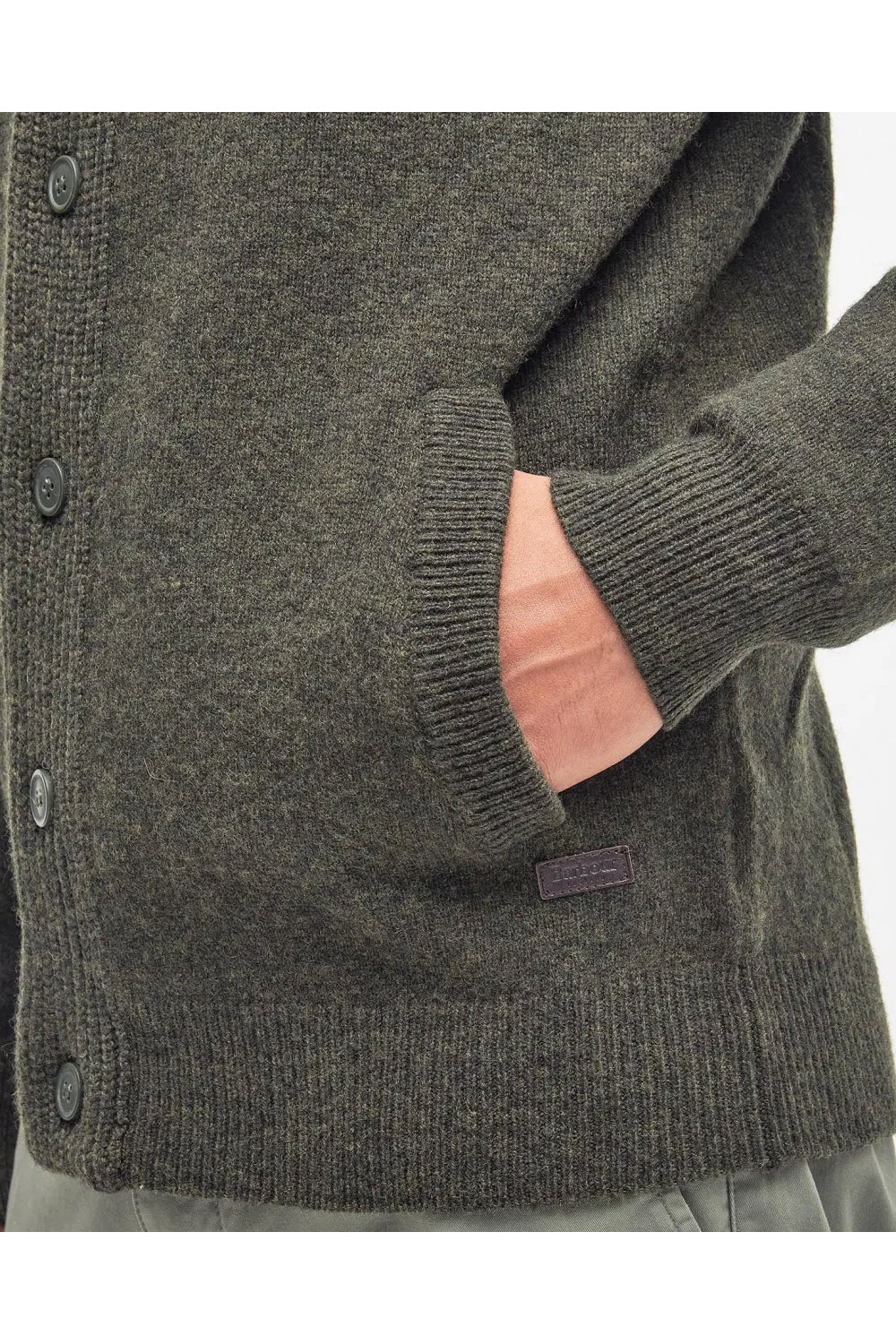 BARBOUR Maglione con zip Patch