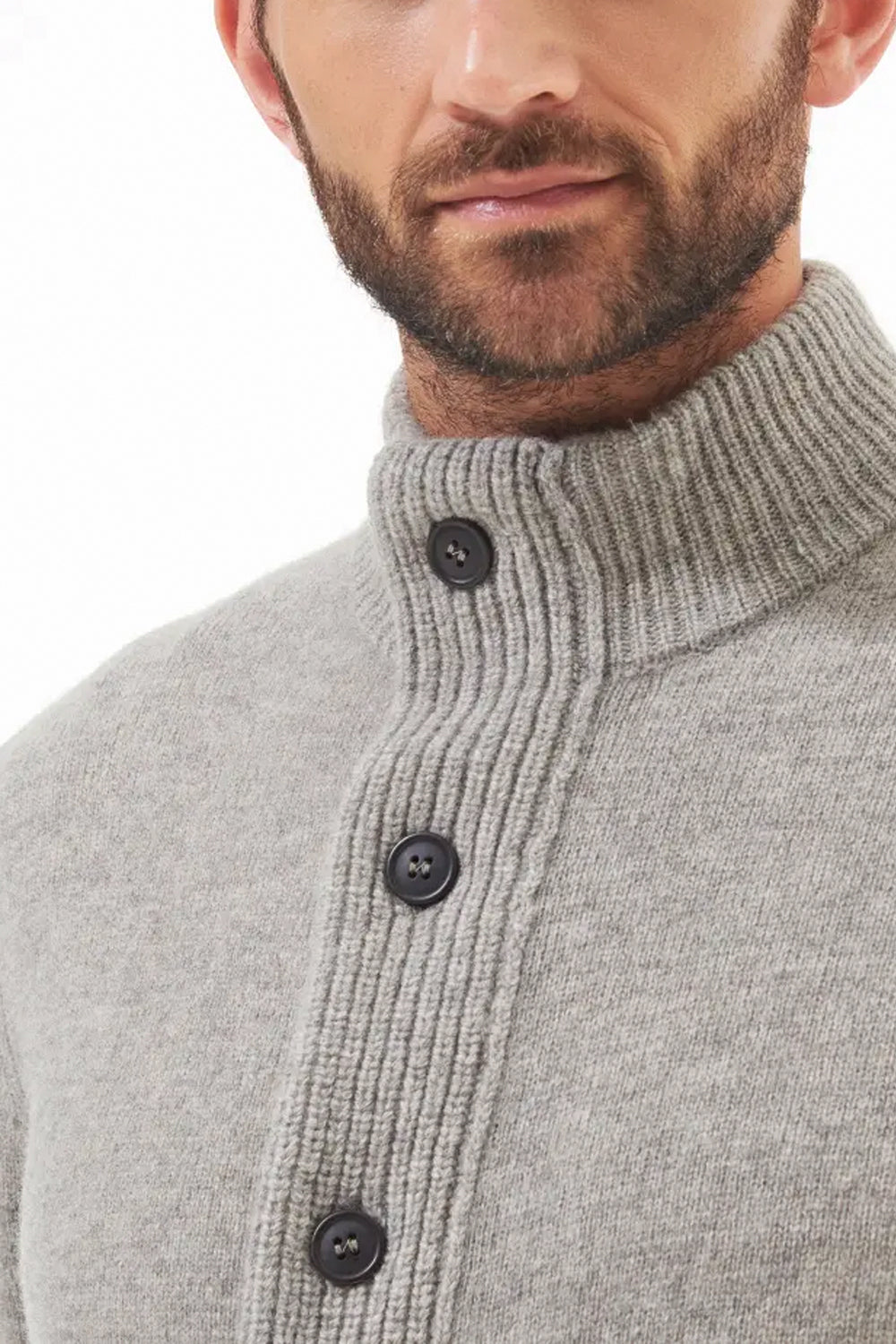 BARBOUR Maglione con zip Patch